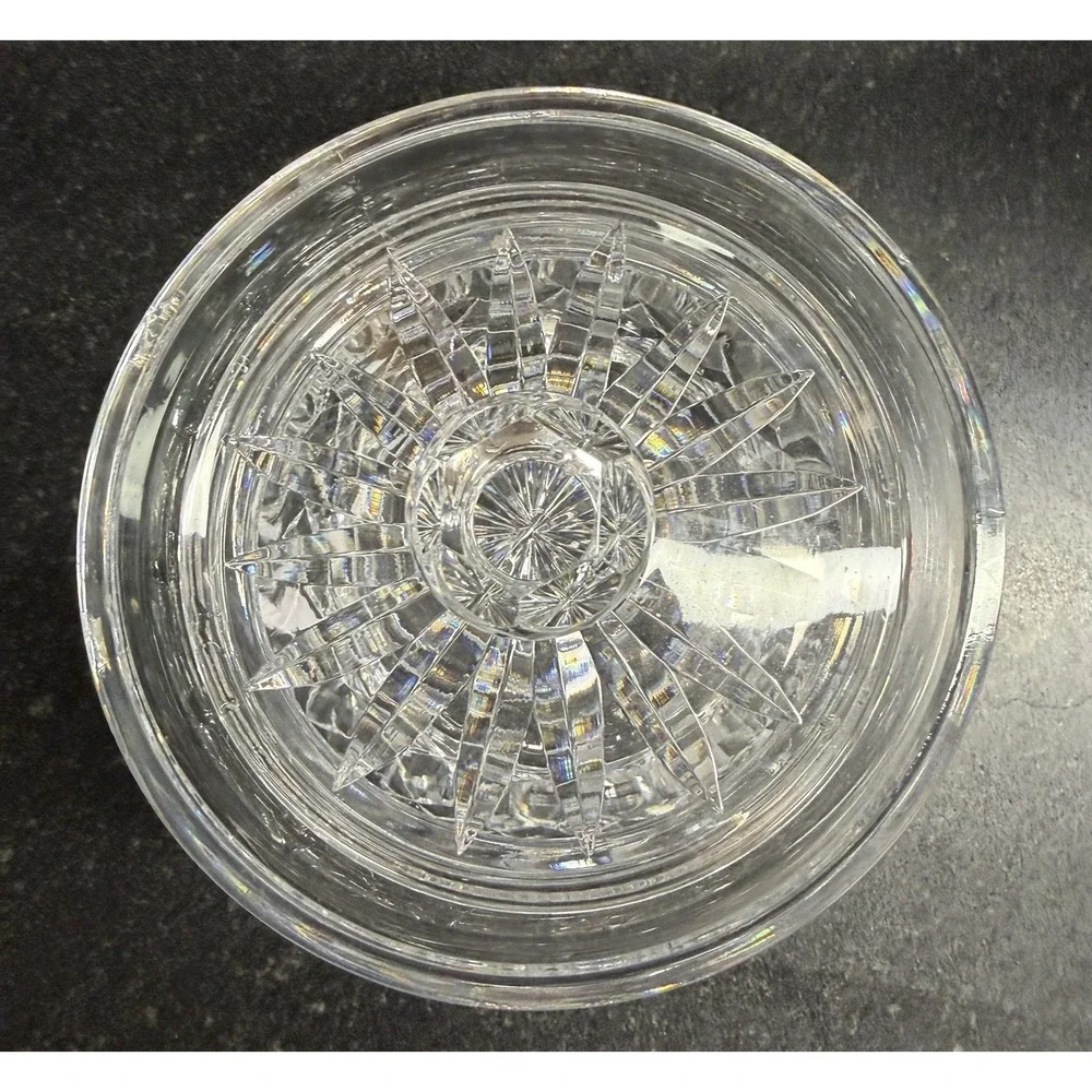 Waterford Crystal Colleen Short Stem Biscuit Barrel Jar w Lid Signed 6.75
